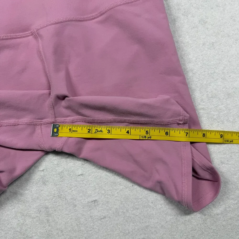 Alo Yoga Airbrush High-Waist Biker Shorts Women’s Small Pink 7” Yoga